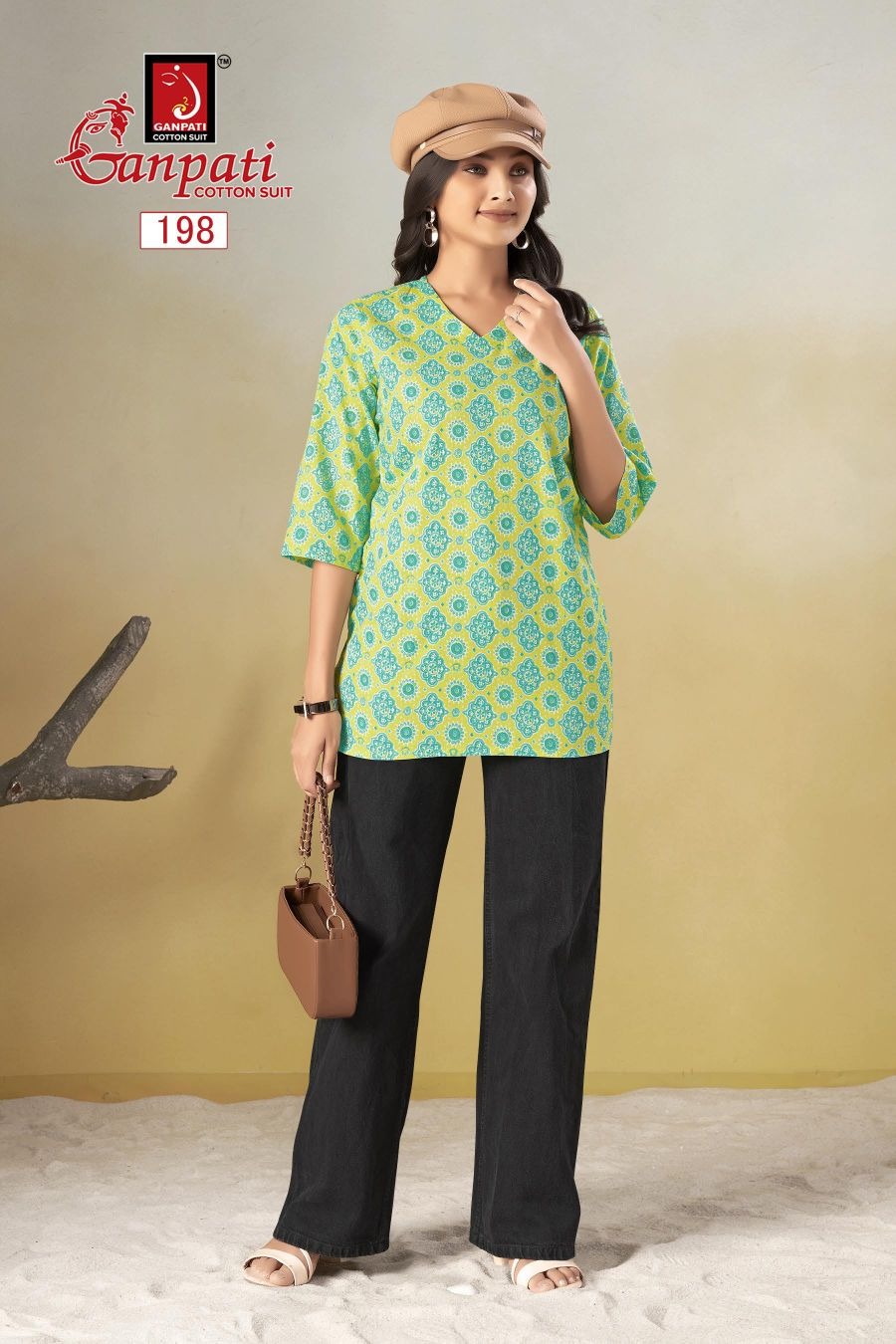 Tarana Vol 2 Ganpati Cotton Short Kurtis Wholesaler Gujarat