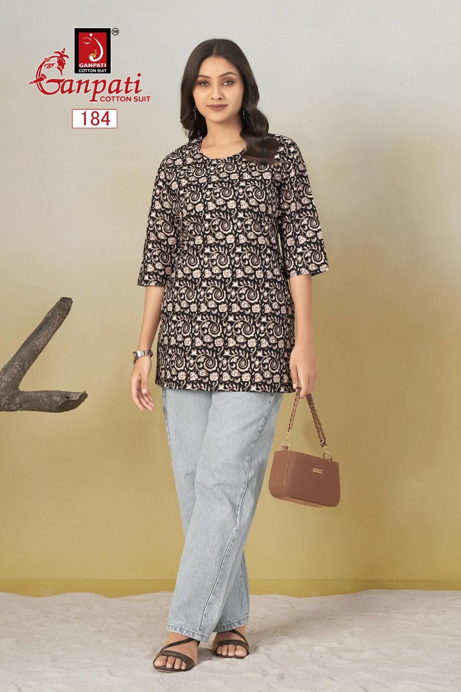 Tarana Vol 2 Ganpati Cotton Short Kurtis Wholesaler Gujarat