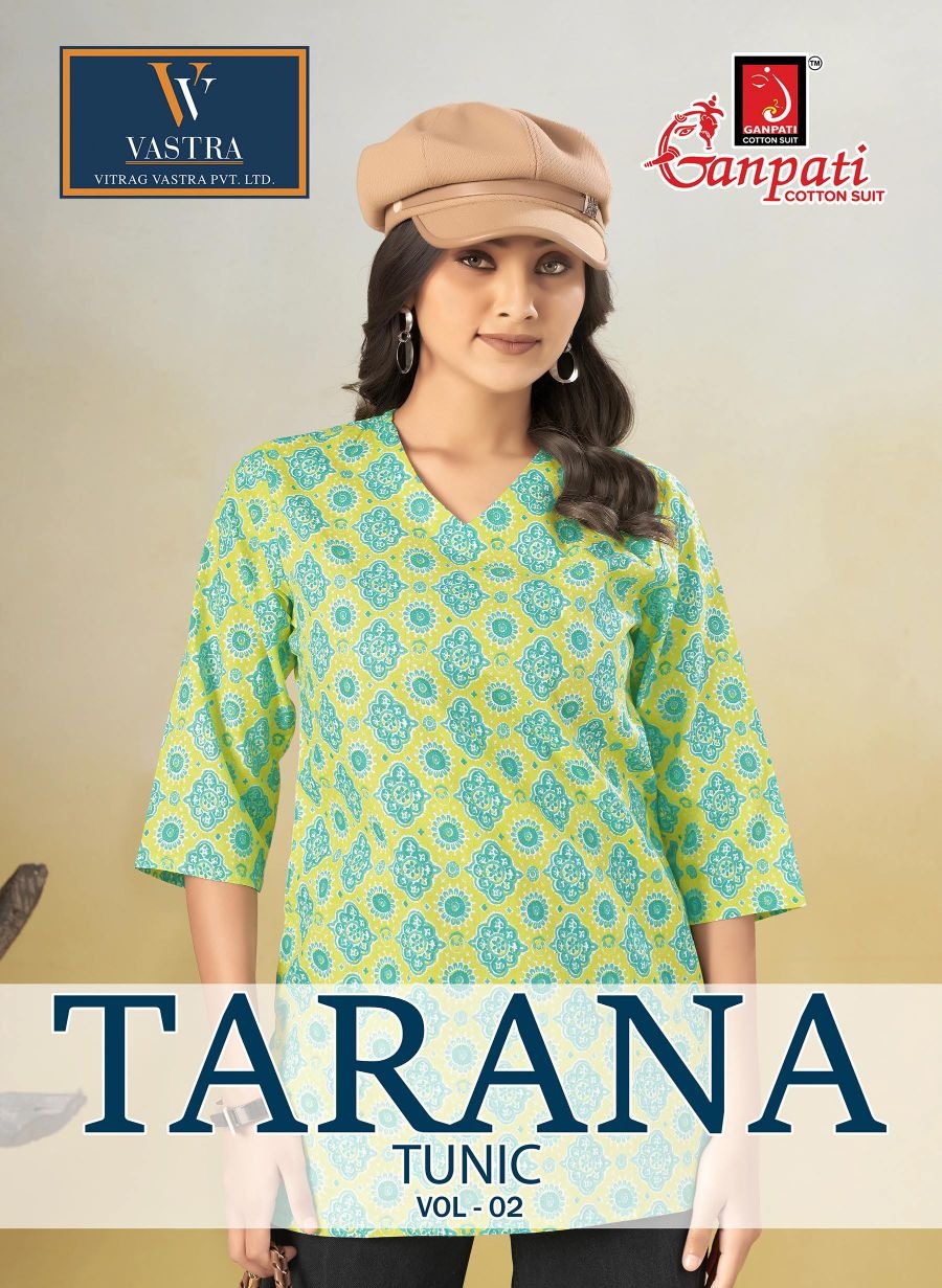Tarana Vol 2 Ganpati Cotton Short Kurtis Wholesaler Gujarat