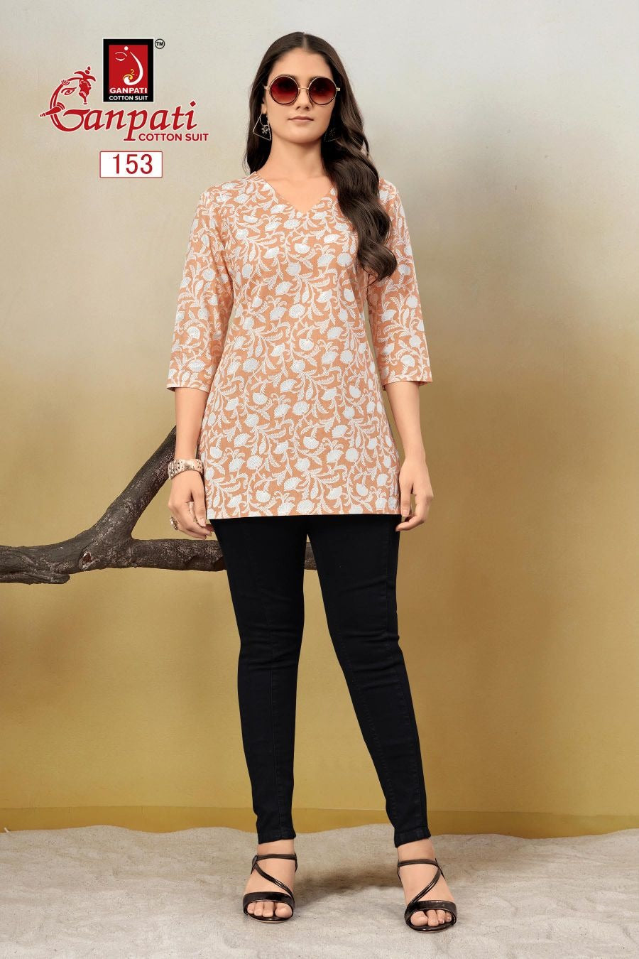Tarana Vol 2 Ganpati Cotton Short Kurtis Wholesaler Gujarat