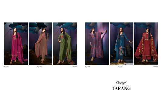 Tarang Ganga Premium Bemberg Plazzo Style Suits Wholesaler