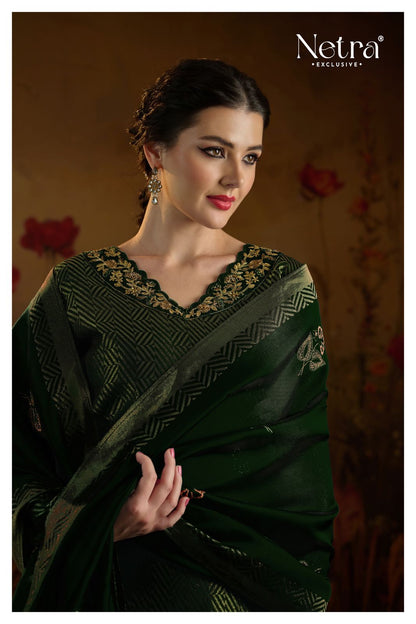 Tarang Netra Silk Jacquard Pant Style Suits Wholesale Price