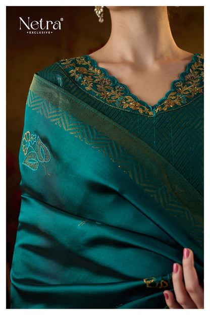 Tarang Netra Silk Jacquard Pant Style Suits Wholesale Price