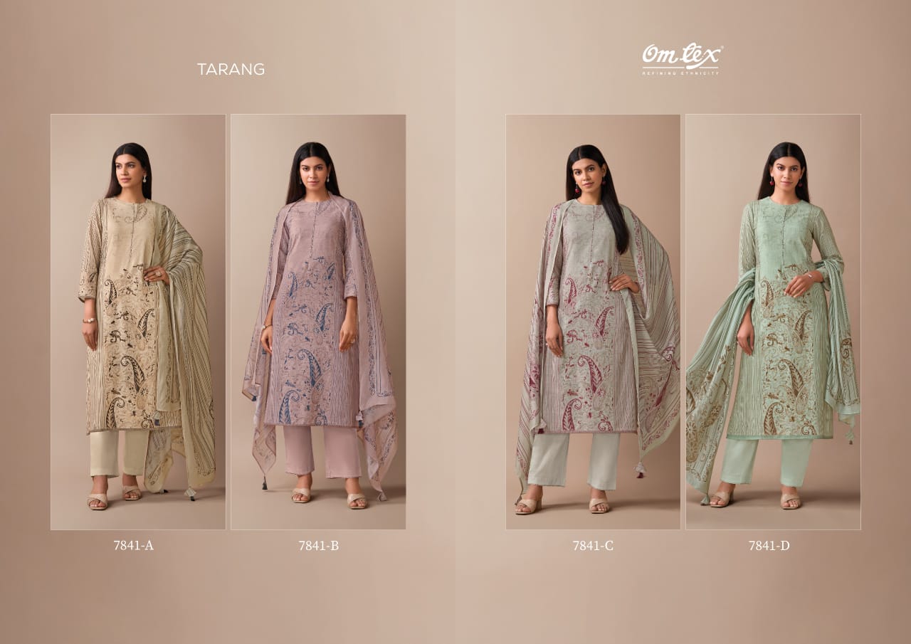 Tarang Omtex Linen Pant Style Suits Manufacturer Ahmedabad