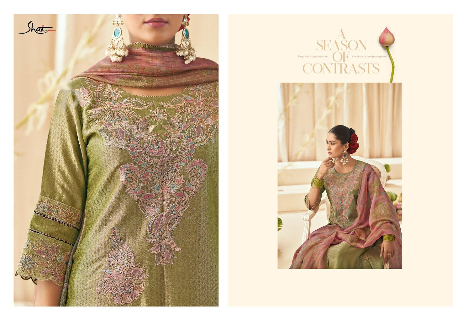 Tarang Shai Jay Vijay Tissue Pant Style Suits Supplier Ahmedabad