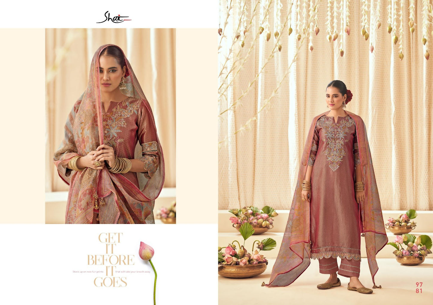 Tarang Shai Jay Vijay Tissue Pant Style Suits Supplier Ahmedabad