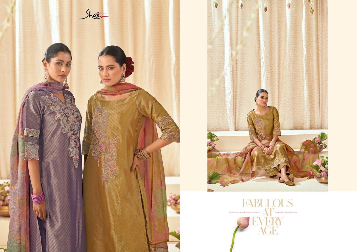 Tarang Shai Jay Vijay Tissue Pant Style Suits Supplier Ahmedabad