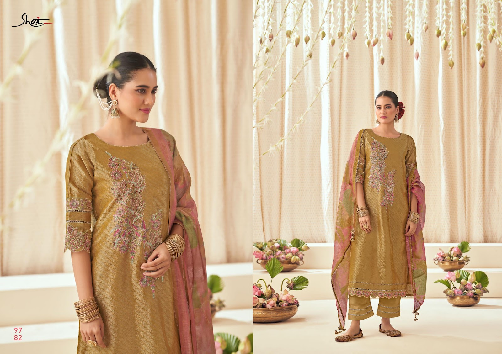 Tarang Shai Jay Vijay Tissue Pant Style Suits Supplier Ahmedabad