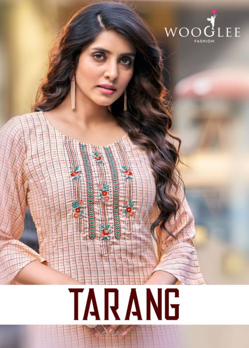 Tarang Wooglee Rayon Knee Length Kurtis Wholesaler