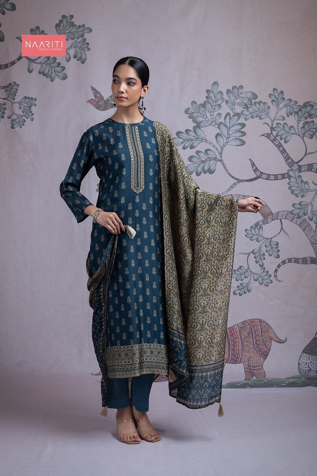 Taranika Naariti Pure Silk Pant Style Suits Wholesaler