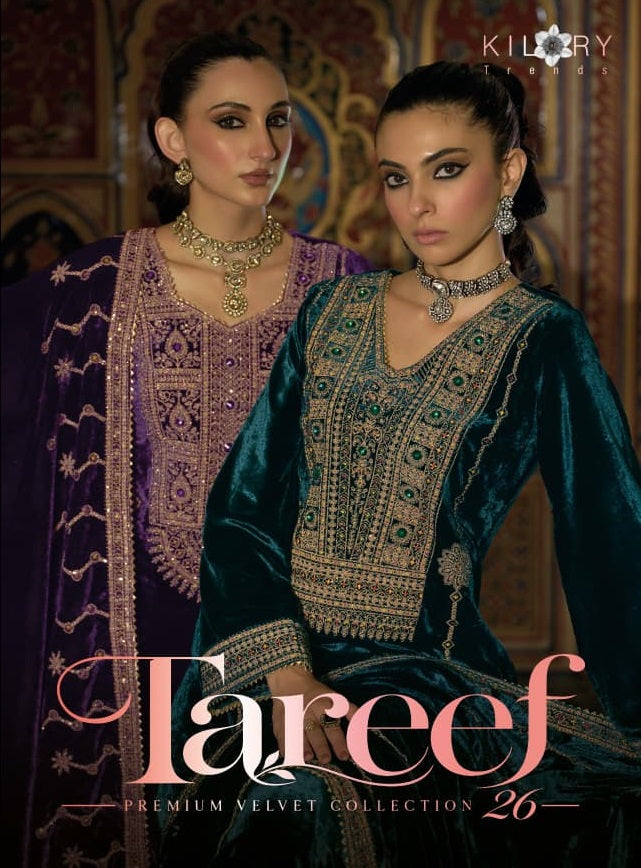 Tareef Kilory Velvet Suits Supplier India