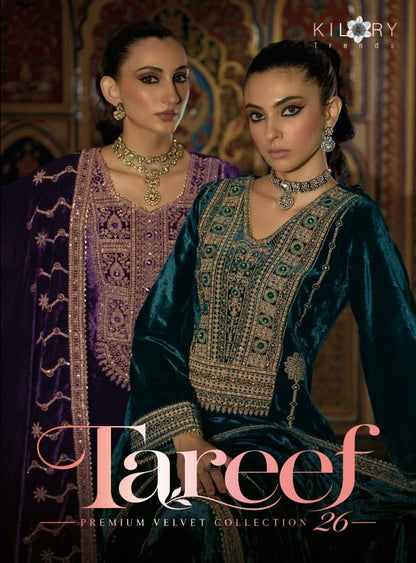 Tareef Kilory Velvet Suits Supplier India