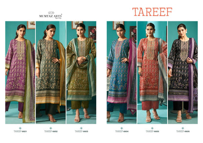 Tareef Mumtaz Arts Pure Jam Karachi Salwar Suits Supplier Gujarat