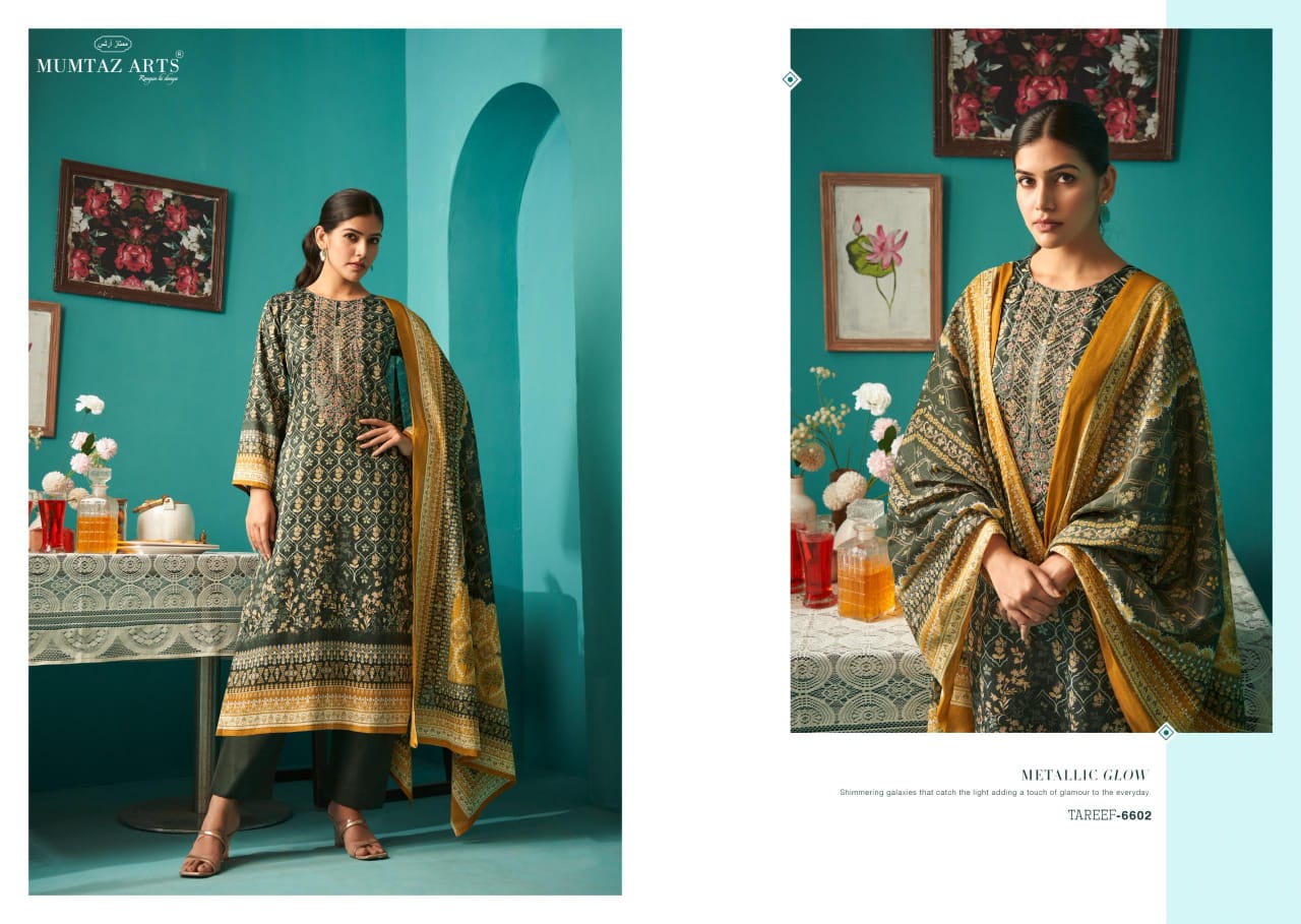 Tareef Mumtaz Arts Pure Jam Karachi Salwar Suits Supplier Gujarat