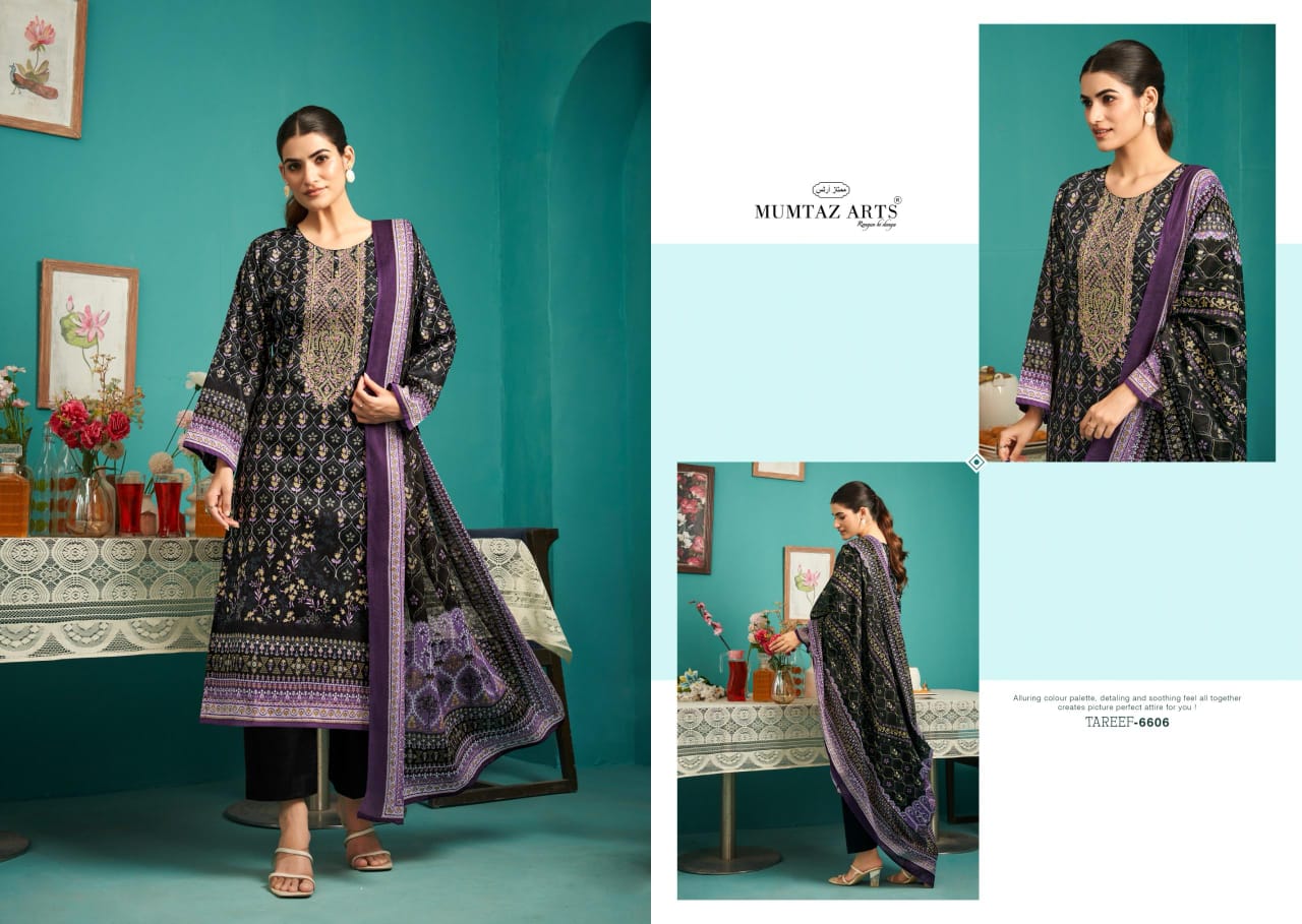 Tareef Mumtaz Arts Pure Jam Karachi Salwar Suits Supplier Gujarat