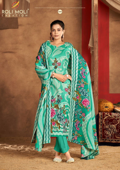 Tareef Roli Moli Pashmina Suits Supplier