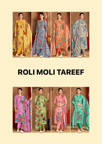 Tareef Roli Moli Pashmina Suits Supplier