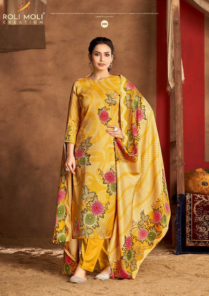 Tareef Roli Moli Pashmina Suits Supplier