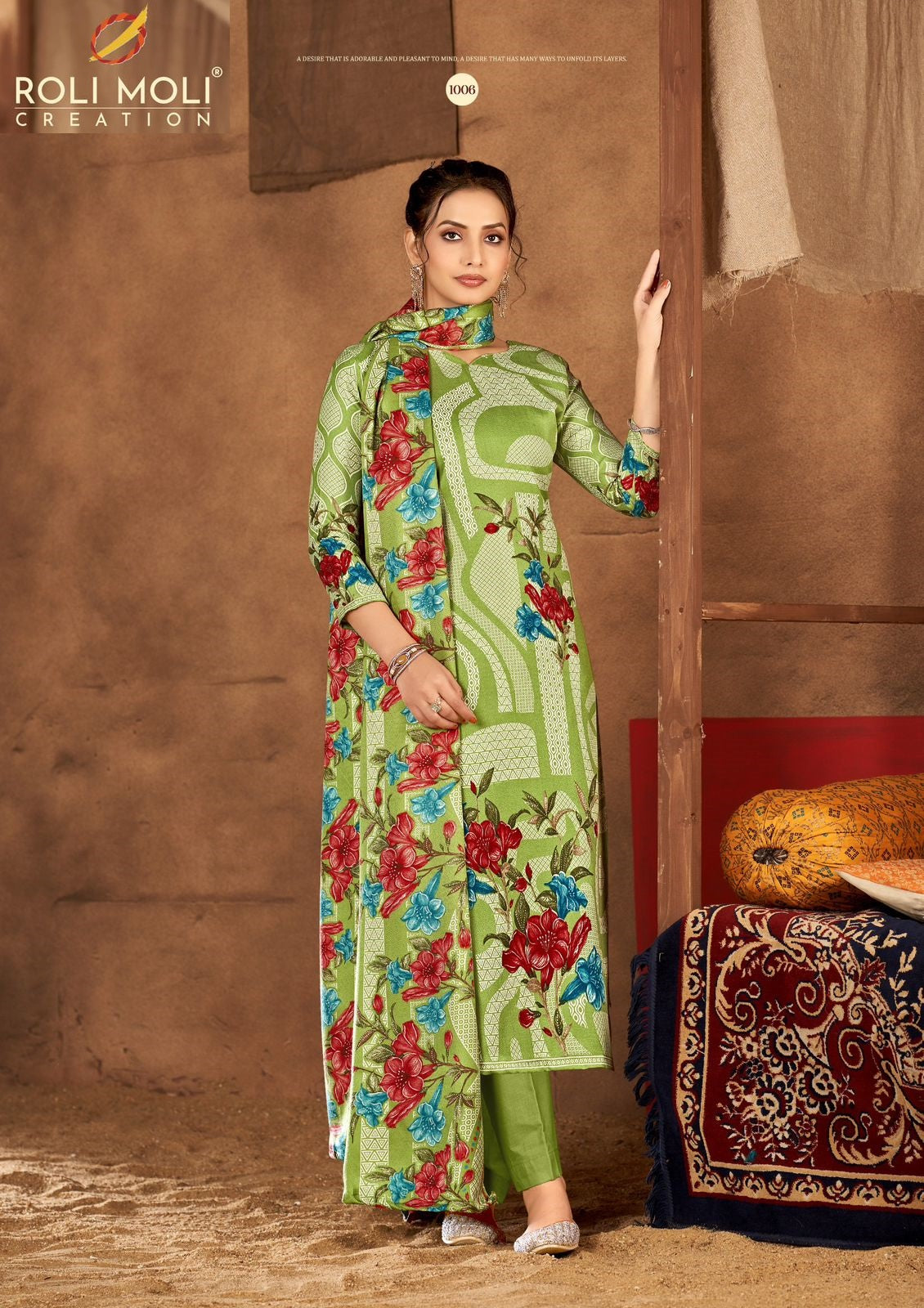 Tareef Roli Moli Pashmina Suits Supplier