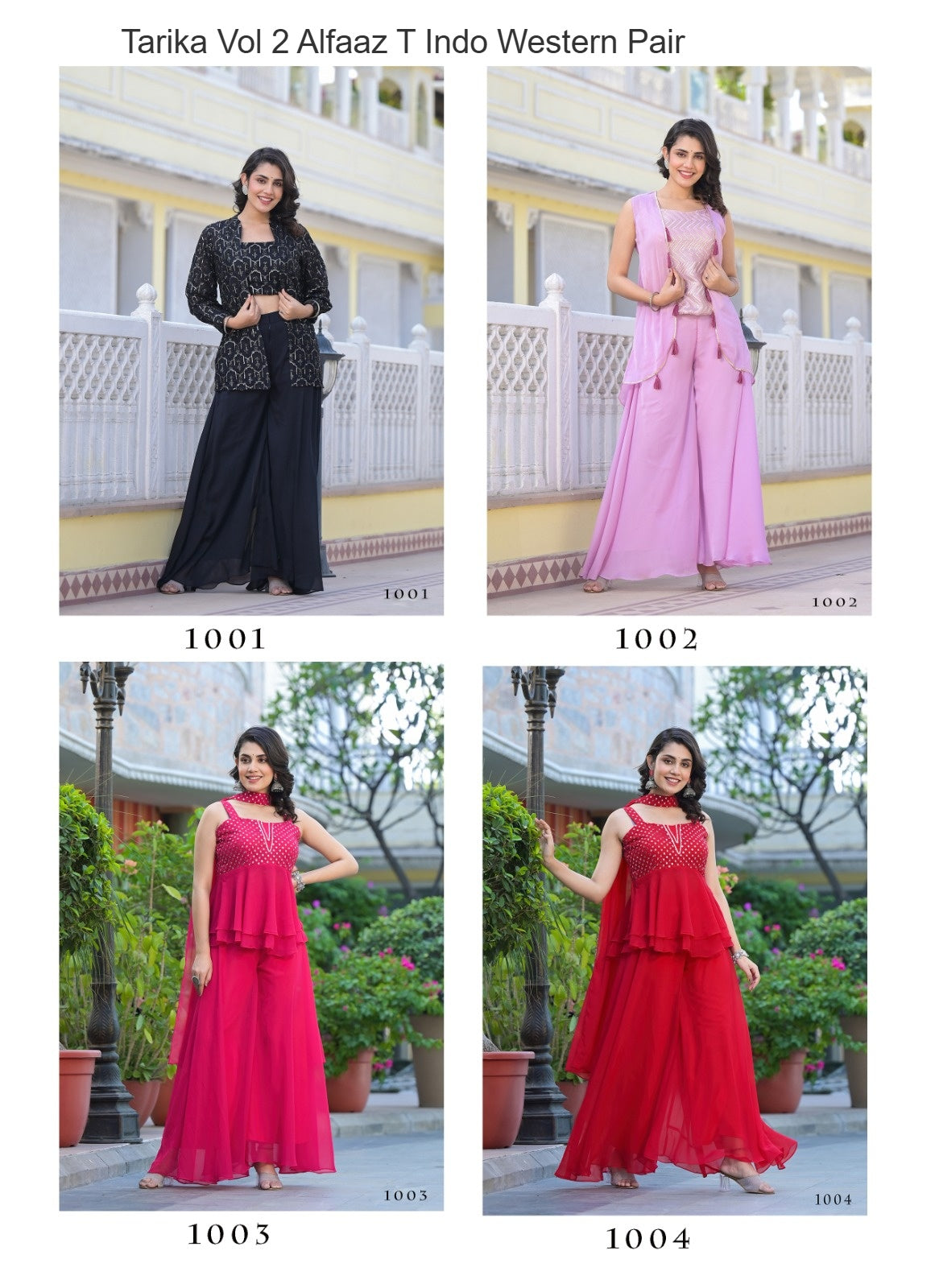 Tarika Vol 2 Alfaaz T Georgette Indo Western Pair Wholesale