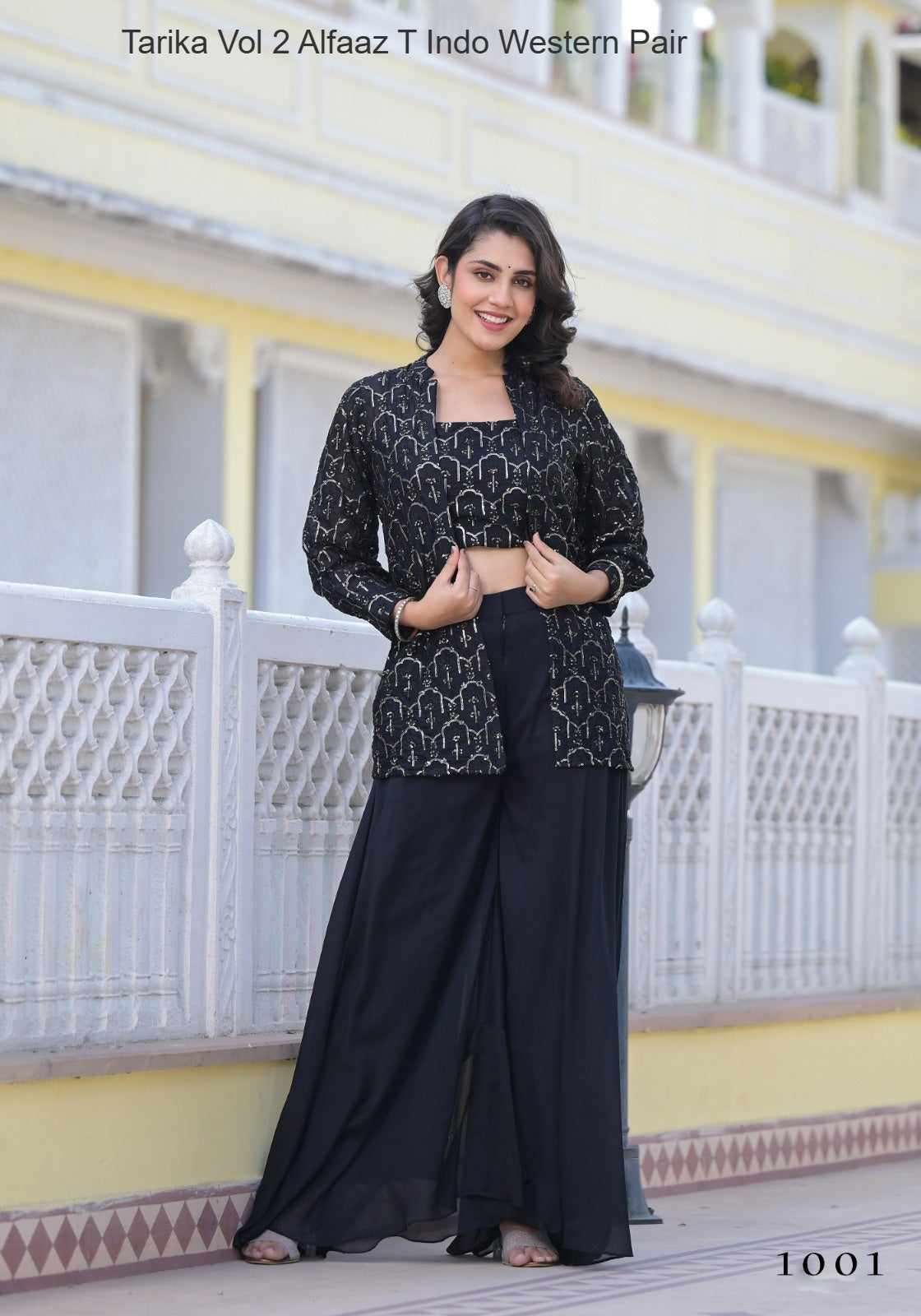 Tarika Vol 2 Alfaaz T Georgette Indo Western Pair Wholesale