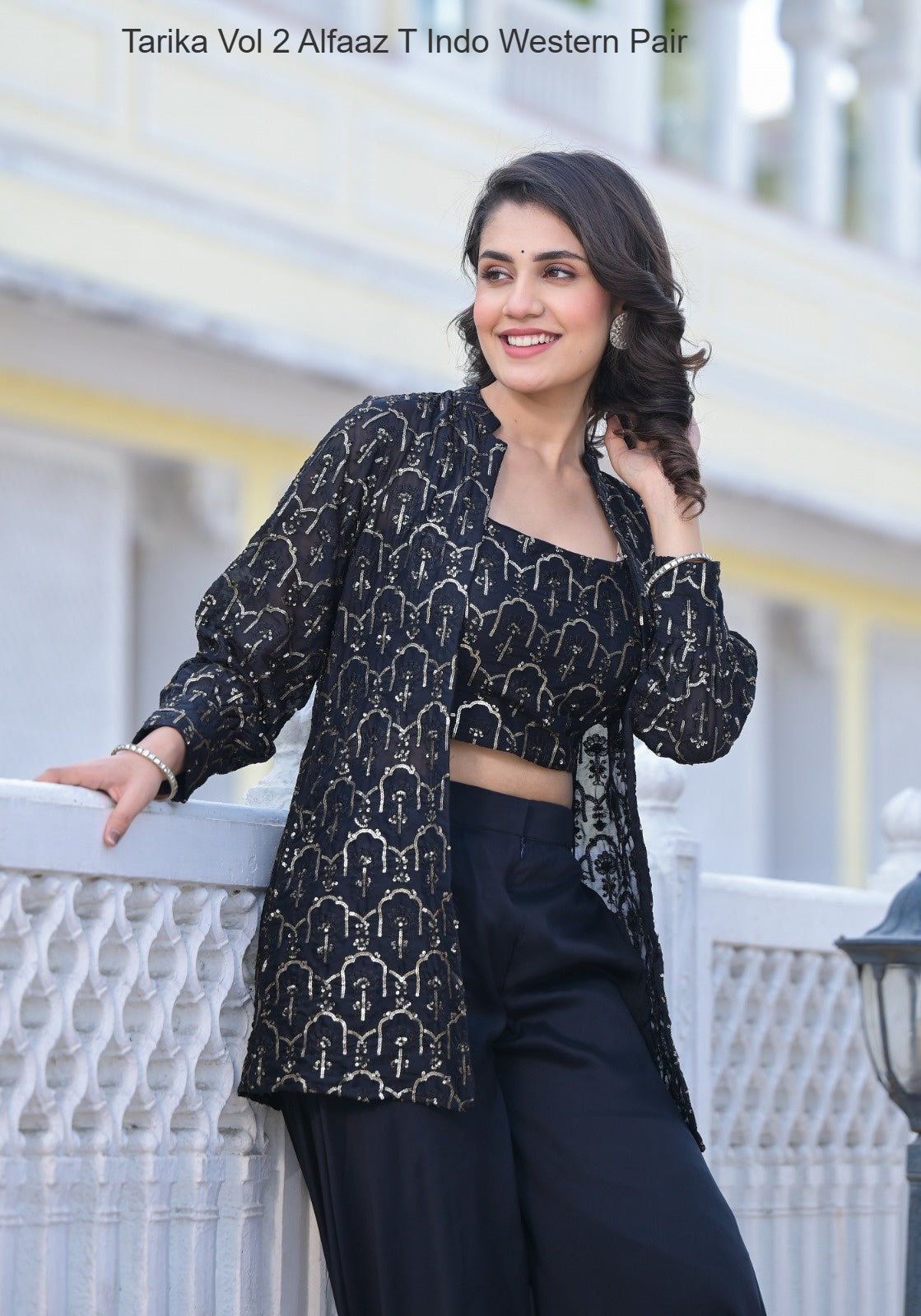 Tarika Vol 2 Alfaaz T Georgette Indo Western Pair Wholesale