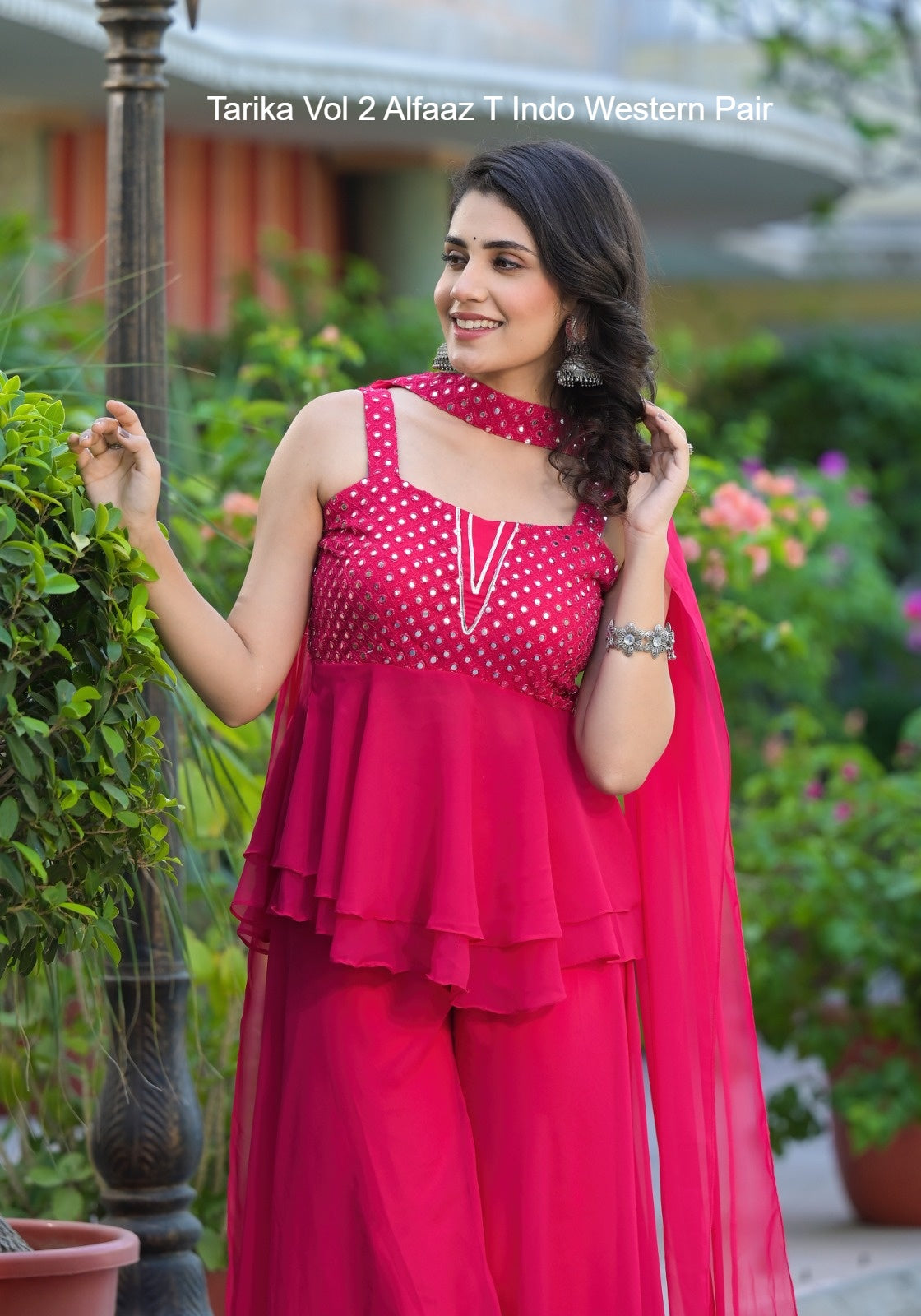 Tarika Vol 2 Alfaaz T Georgette Indo Western Pair Wholesale