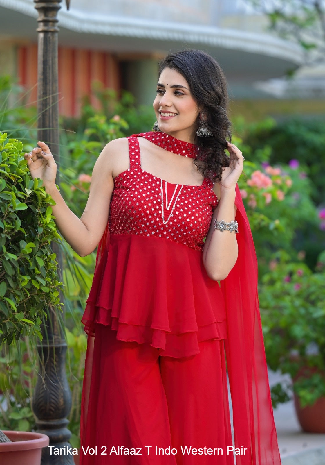 Tarika Vol 2 Alfaaz T Georgette Indo Western Pair Wholesale