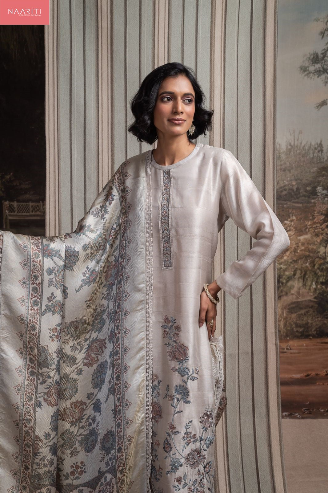 Tarim Naariti Tussar Silk Pant Style Suits Wholesale Rate
