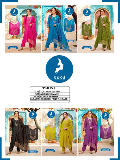 Tarini Kaya Shimmer Readymade Pant Style Suits Wholesaler Ahmedabad