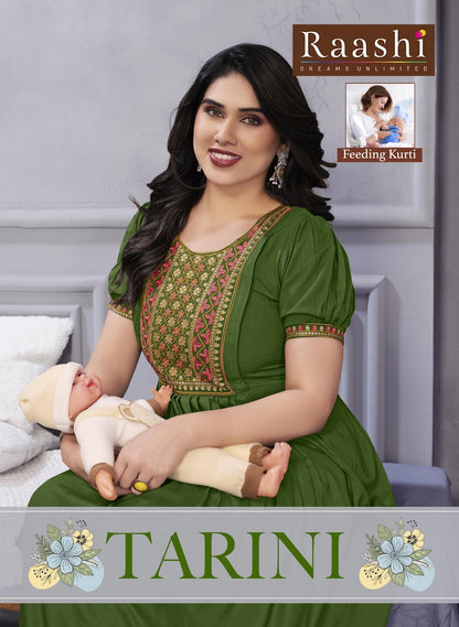 Tarini Raashi Rayon Feeding Kurtis Exporter Gujarat