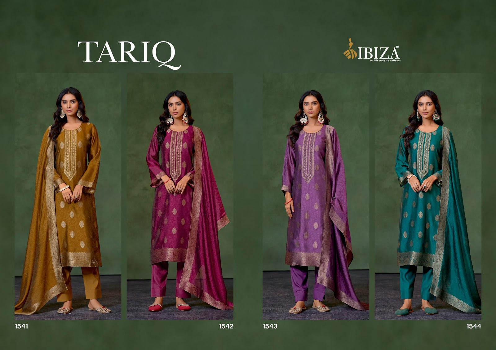 Tariq Ibiza Banglori Silk Pant Style Suits Wholesale Price