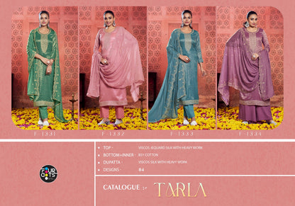 Tarla Four Dots Jacquard Silk Pant Style Suits Manufacturer