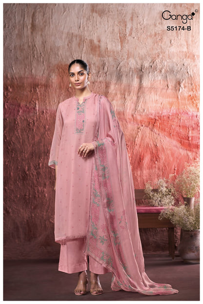Tarushi S5174 Ganga Bemberg Silk Plazzo Style Suits Wholesaler Gujarat