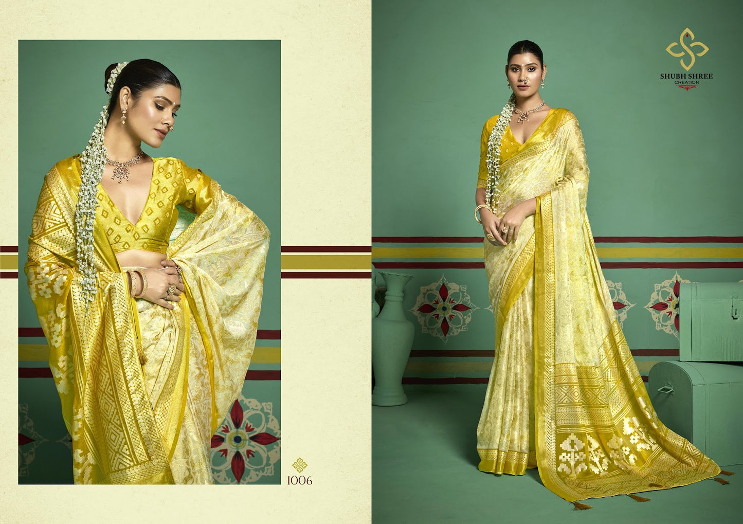 Tashi 1 Shubh Shree Brasso Sarees Wholesaler India