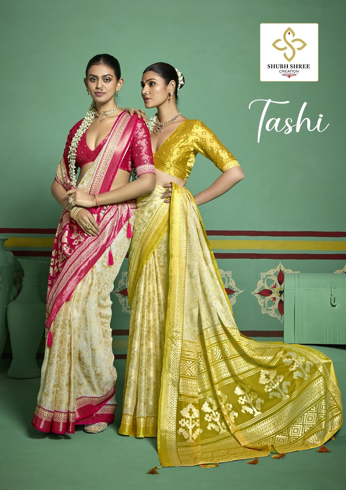 Tashi 1 Shubh Shree Brasso Sarees Wholesaler India