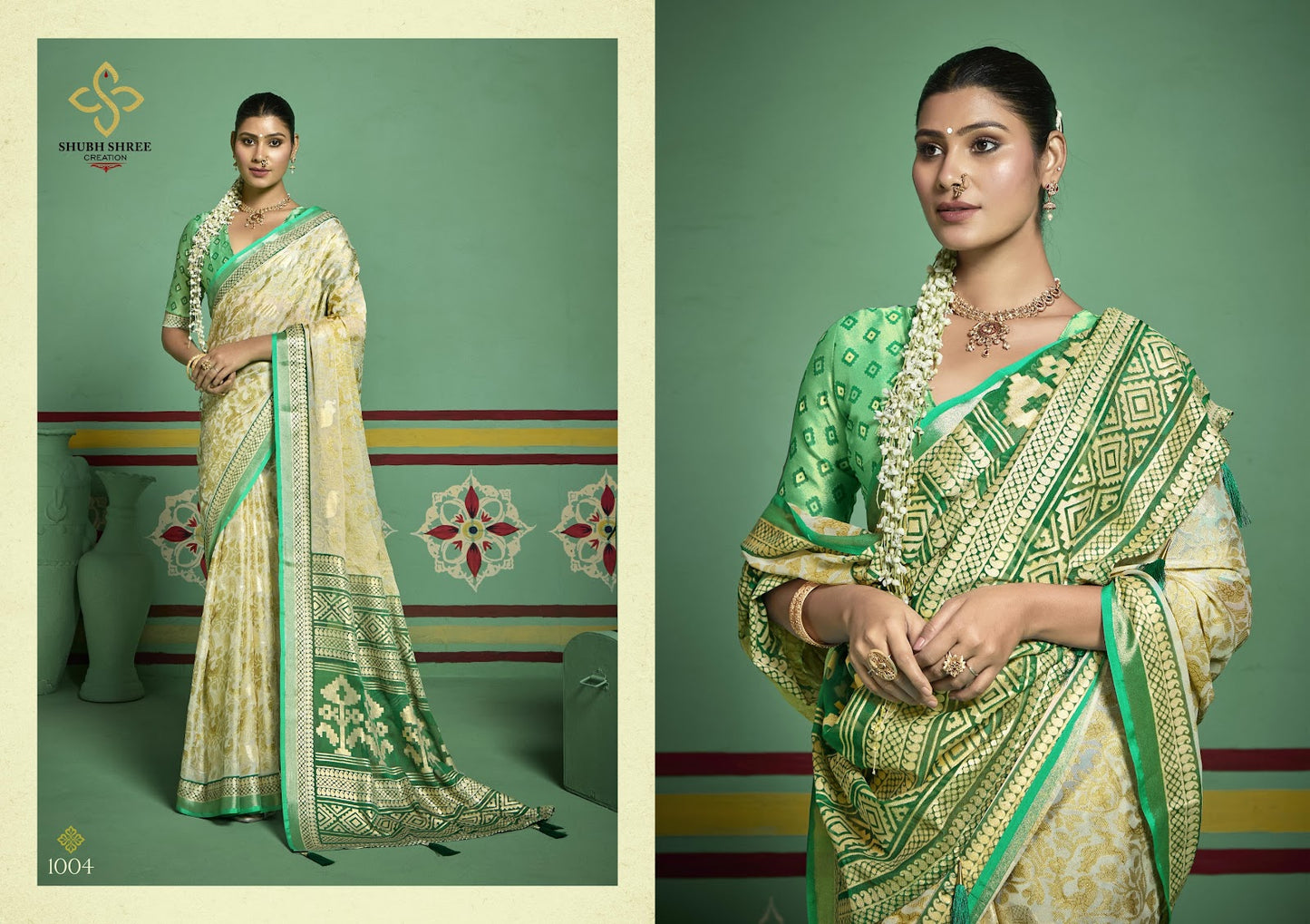 Tashi 1 Shubh Shree Brasso Sarees Wholesaler India