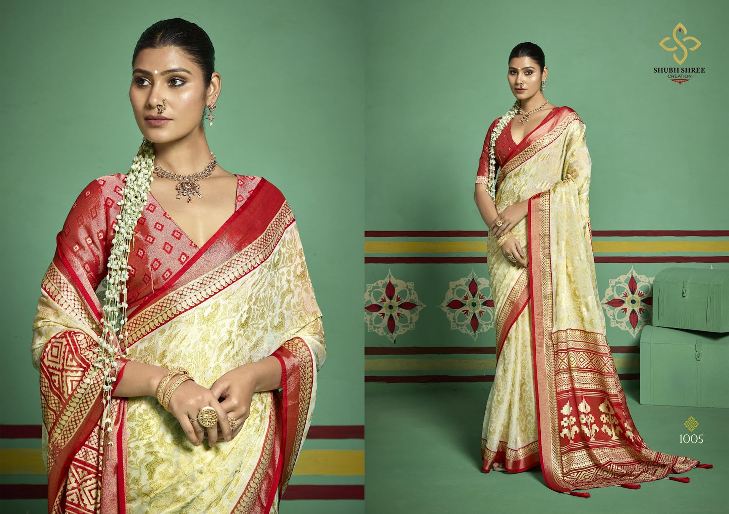 Tashi 1 Shubh Shree Brasso Sarees Wholesaler India