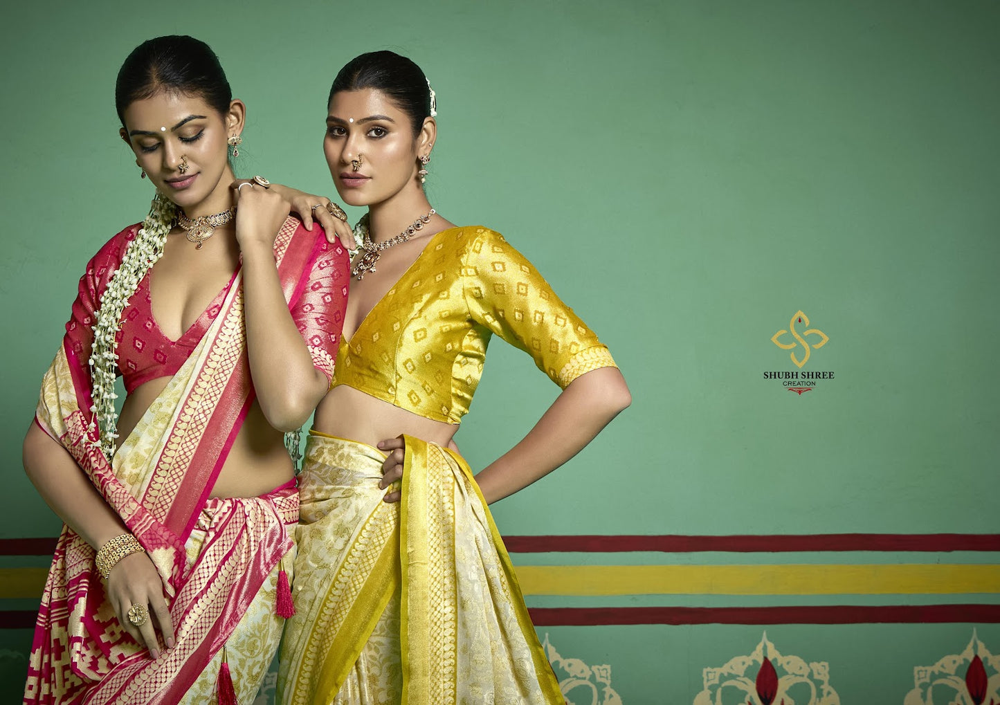 Tashi 1 Shubh Shree Brasso Sarees Wholesaler India