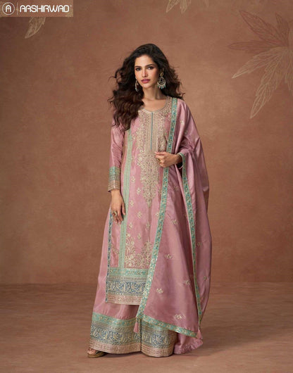 Tashi Aashirwad Creation Organza Readymade Plazzo Style Suits Wholesale