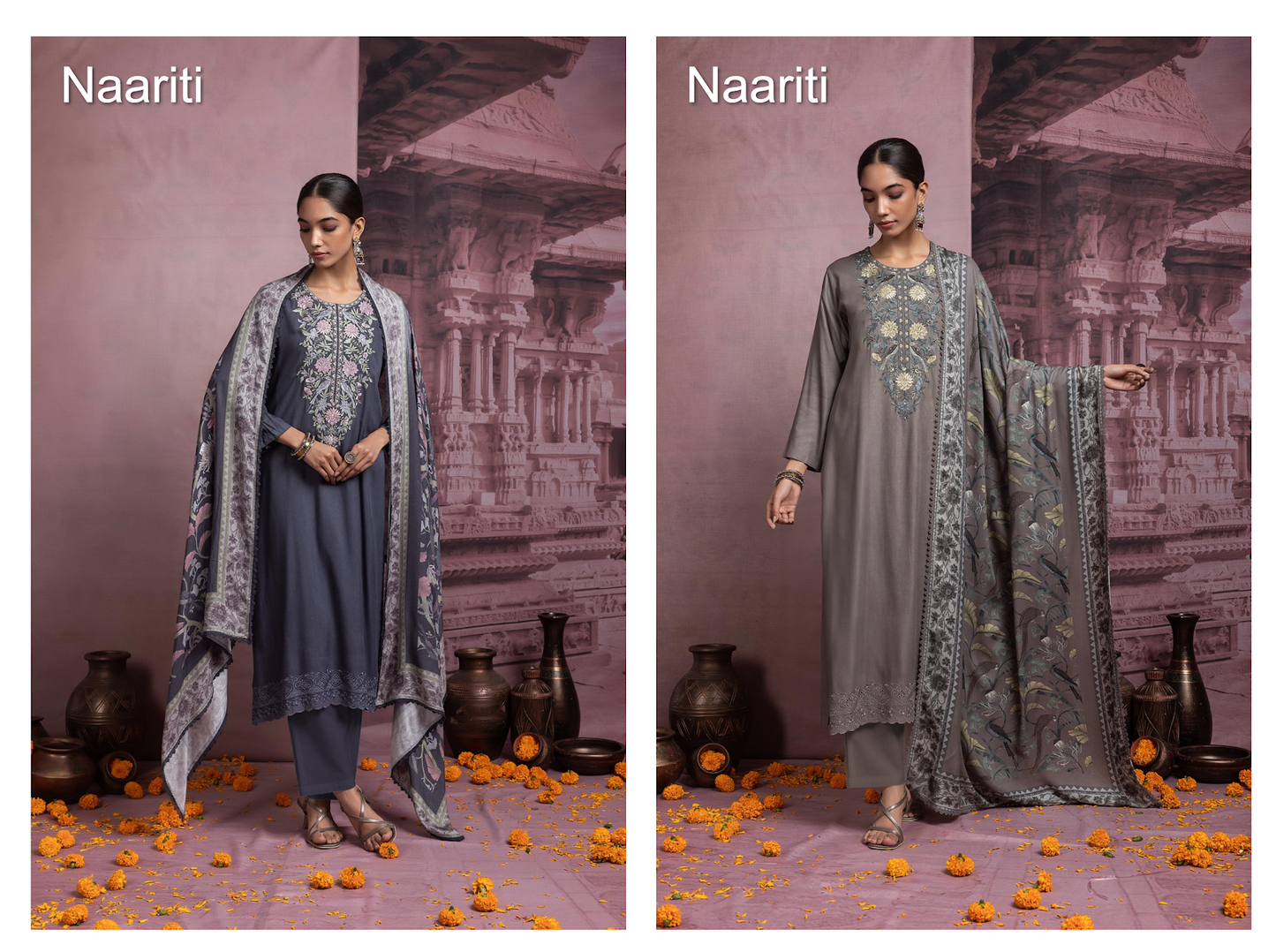 Tashnee Naariti Pashmina Suits Wholesaler Ahmedabad