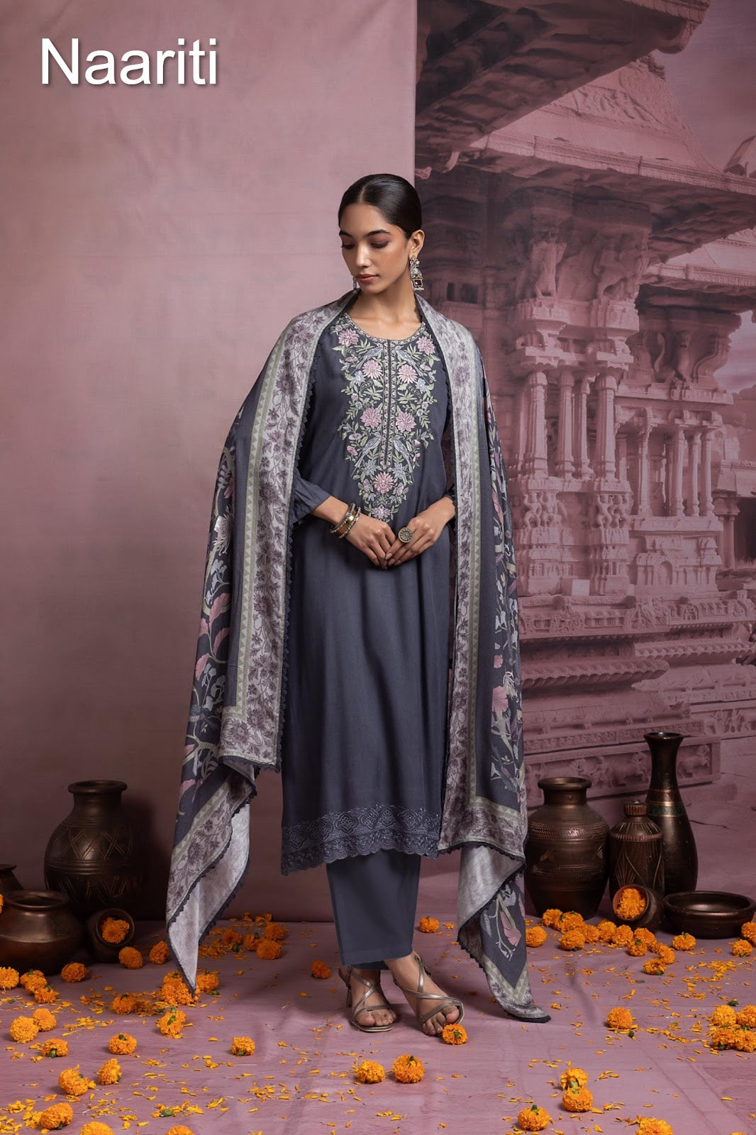 Tashnee Naariti Pashmina Suits Wholesaler Ahmedabad