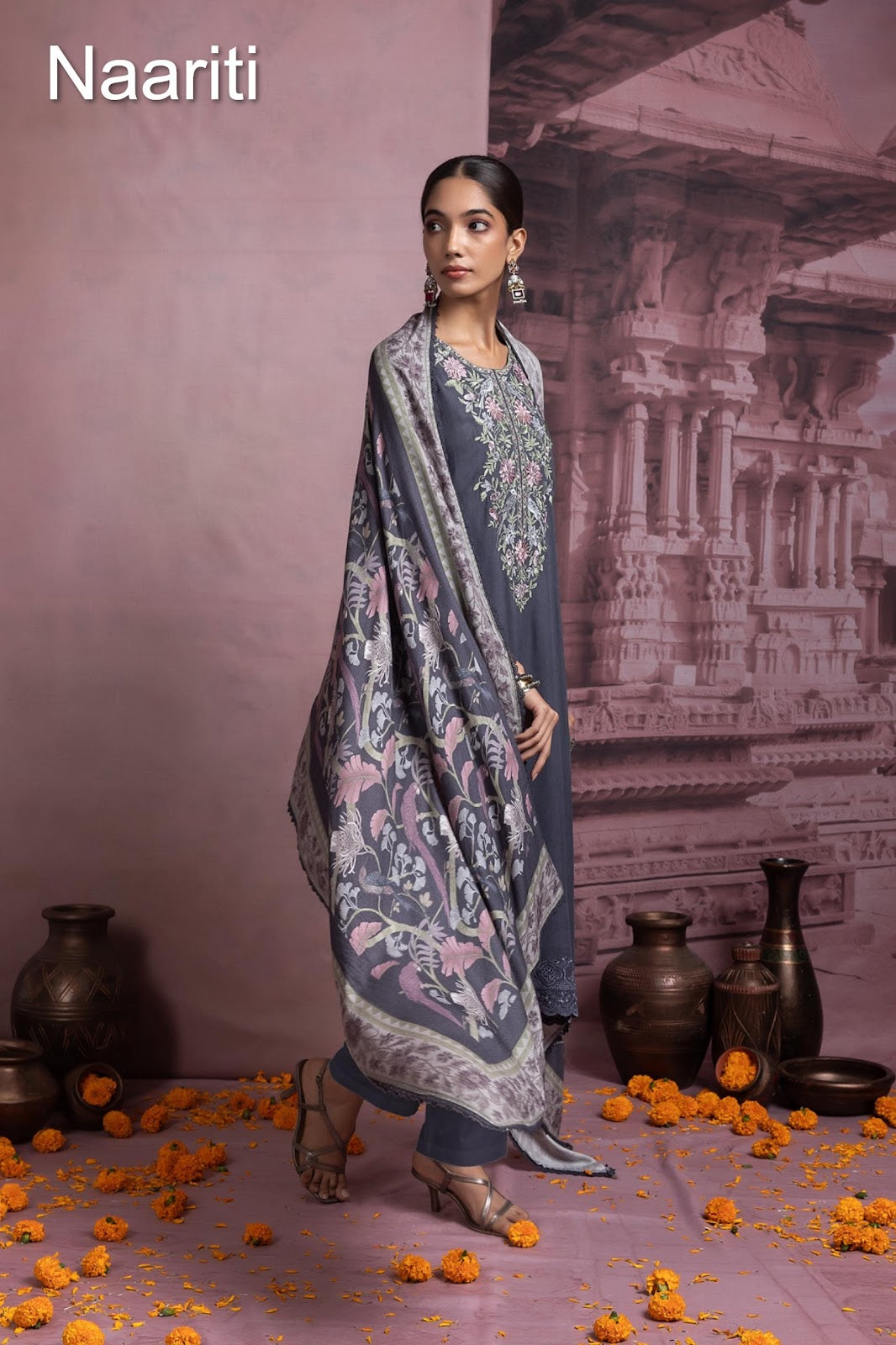 Tashnee Naariti Pashmina Suits Wholesaler Ahmedabad