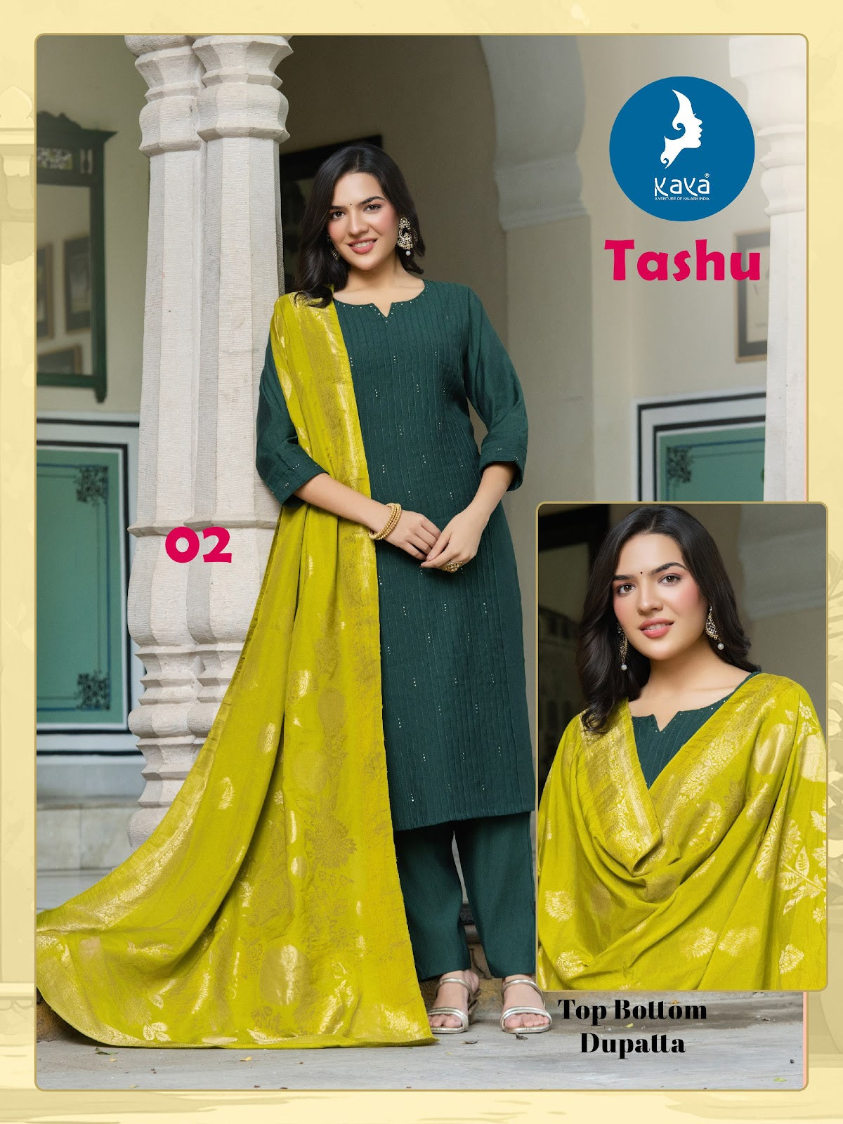 Tashu Kaya Vertican Readymade Pant Style Suits Manufacturer Gujarat