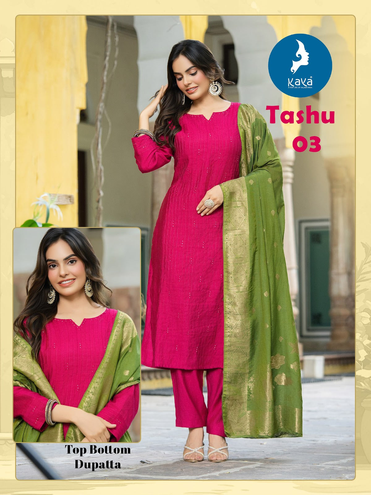 Tashu Kaya Vertican Readymade Pant Style Suits Manufacturer Gujarat