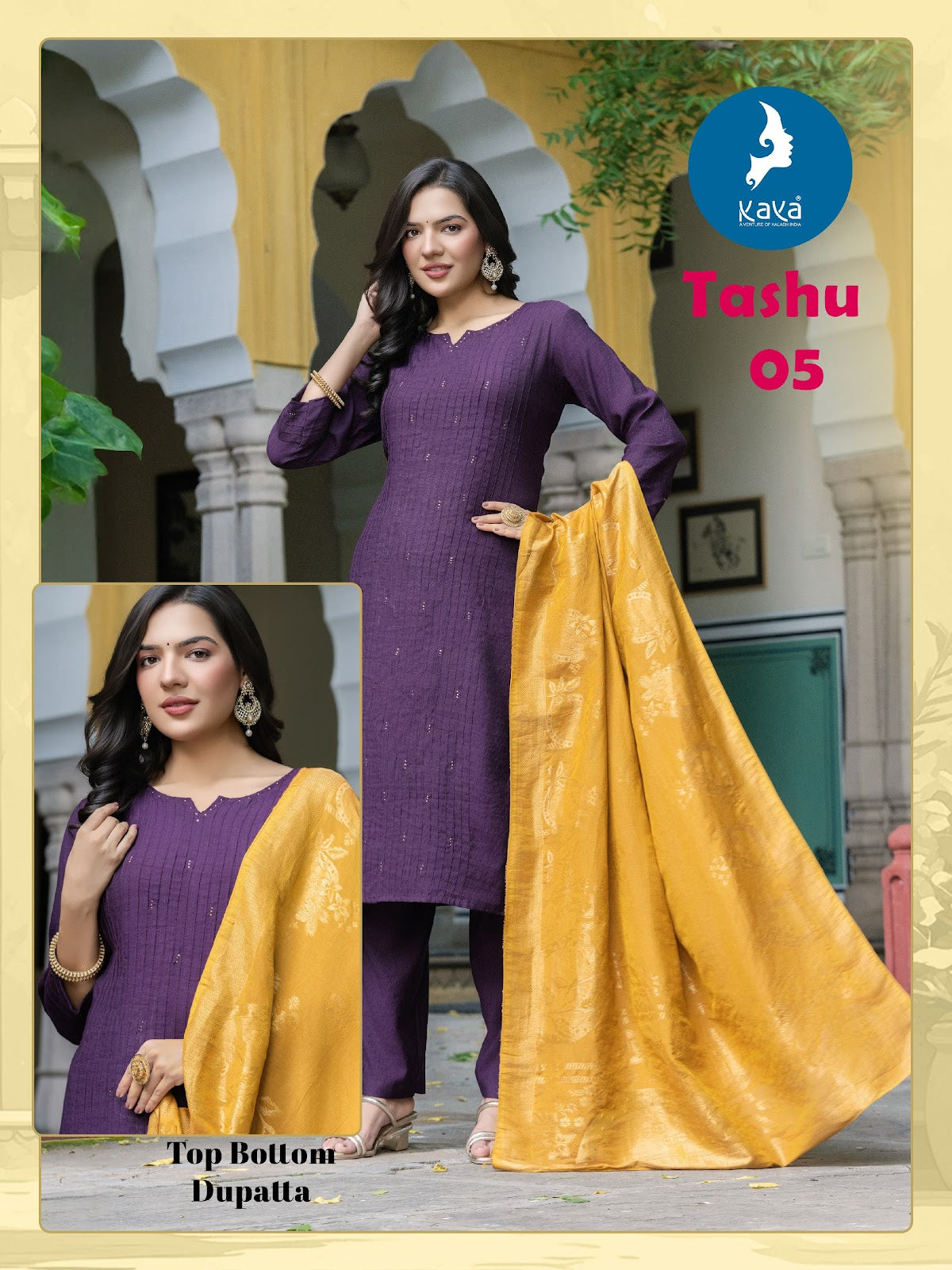 Tashu Kaya Vertican Readymade Pant Style Suits Manufacturer Gujarat
