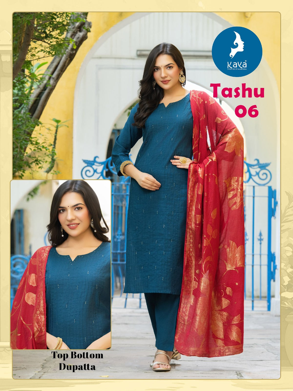 Tashu Kaya Vertican Readymade Pant Style Suits Manufacturer Gujarat
