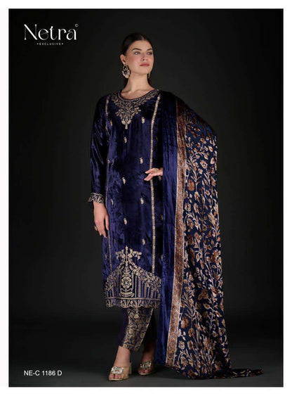 Tashwik Netra Velvet Suits Wholesale