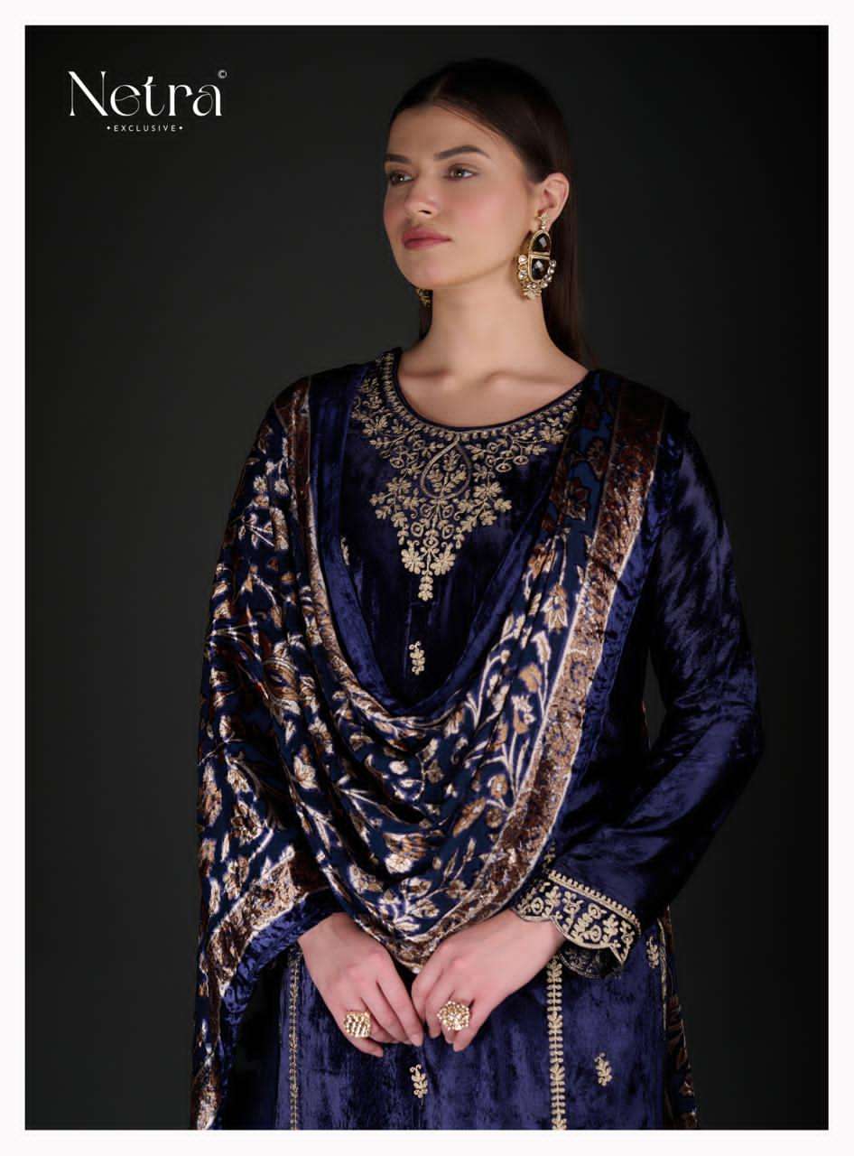 Tashwik Netra Velvet Suits Wholesale