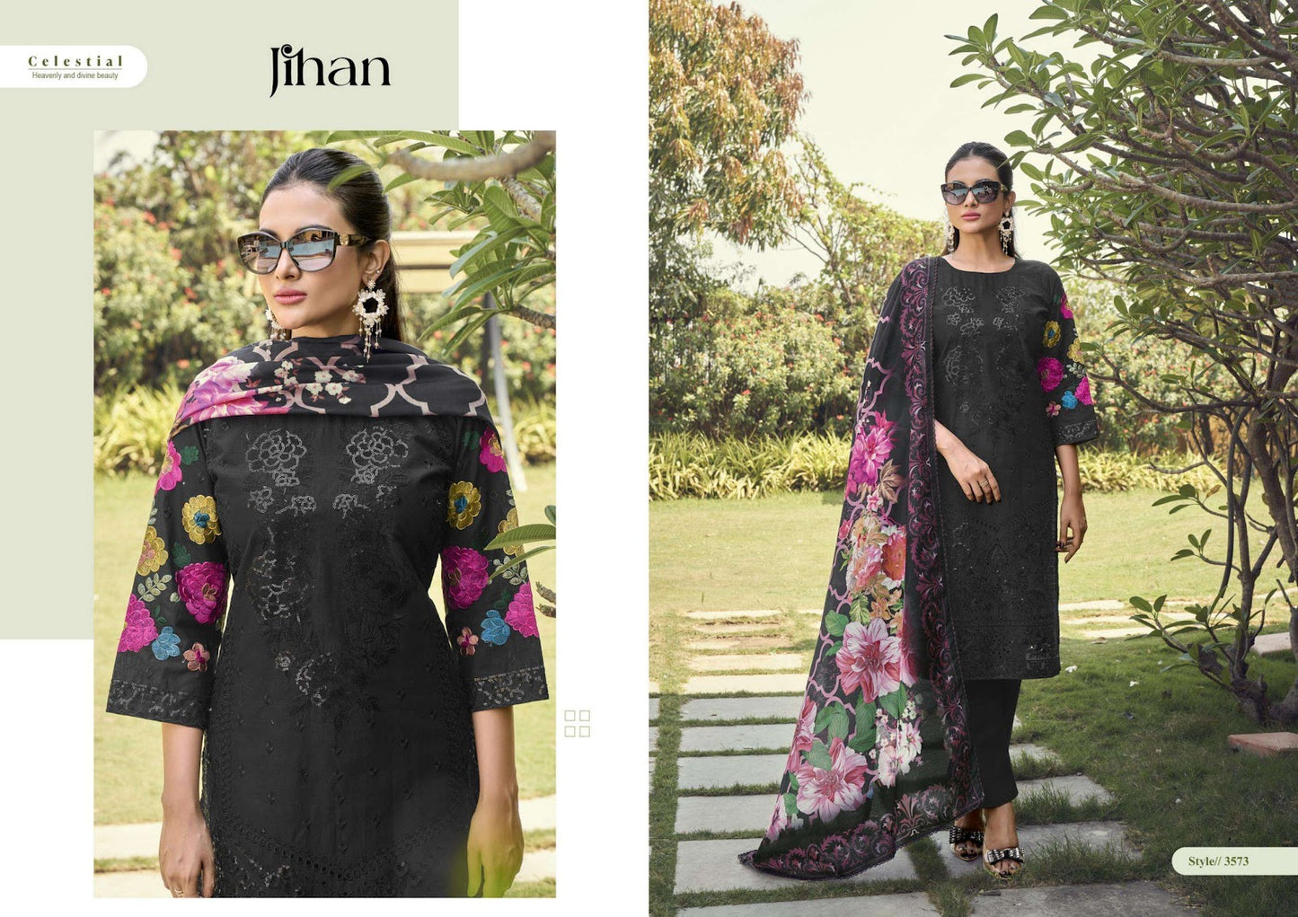 तस्कीन जिहान कॉटन कराची सलवार सूट निर्माता अहमदाबाद